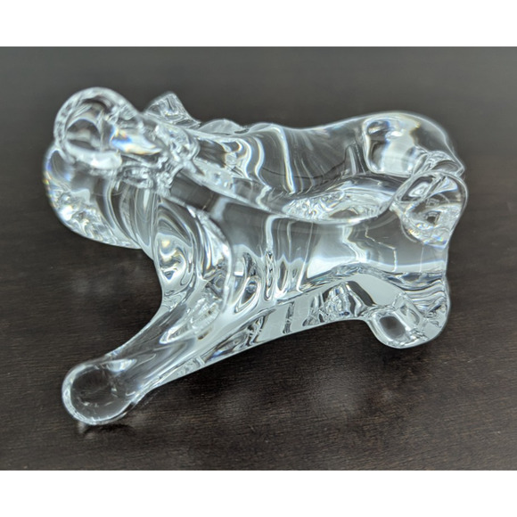 Baccarat Crystal Mops Hund Carlin Pug Dog Puppy Figurine Paperweight France - Picture 9 of 13